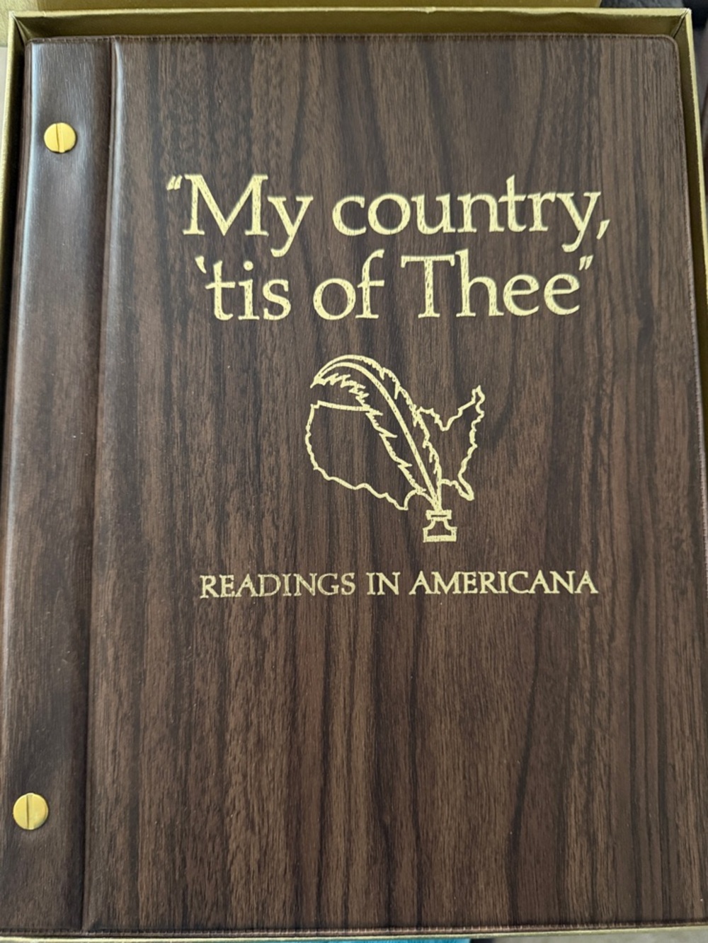 My Country, 'Tis of Thee – Brown Hardcover Coffee Table Book